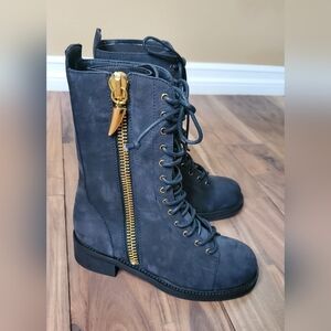Vero Cuoio Black Combat Boots